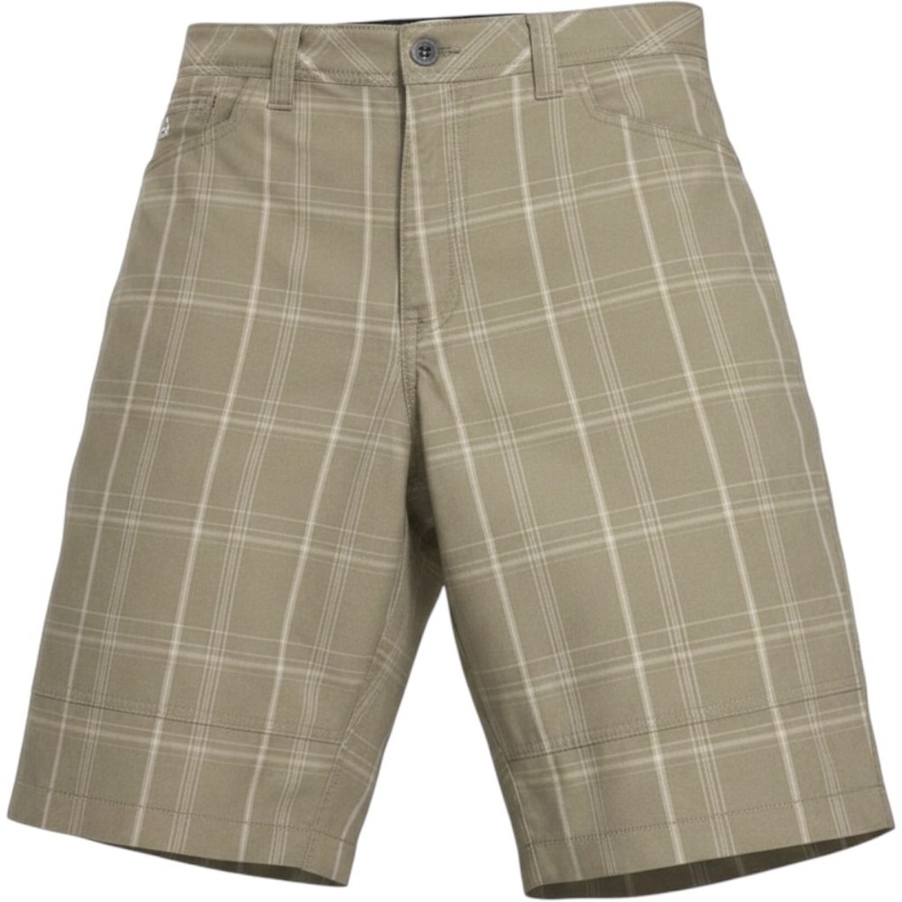Alpine Design Shorts Men's 36 Tan Plaid Regular Flat Front